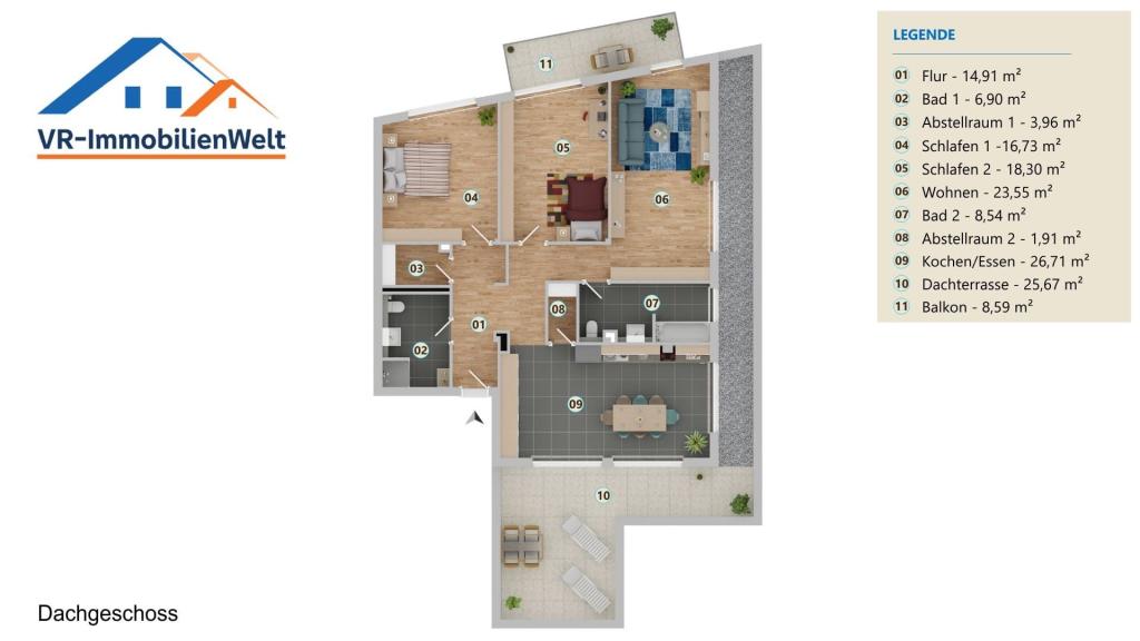 Grundriss Wohnung 12