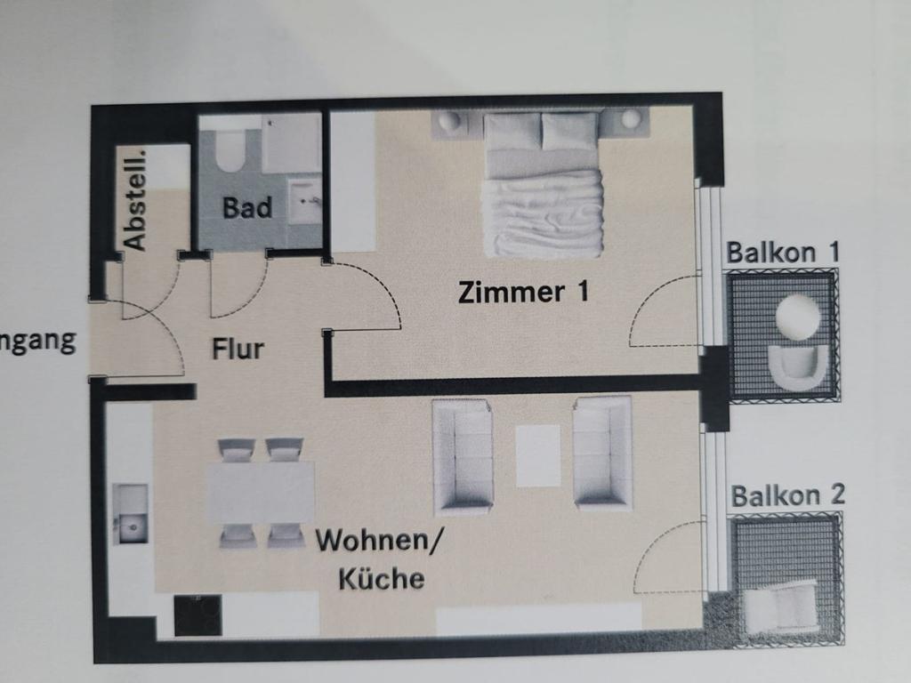 2 Zi. Neubauwohnung in Wesseling - Foto 1