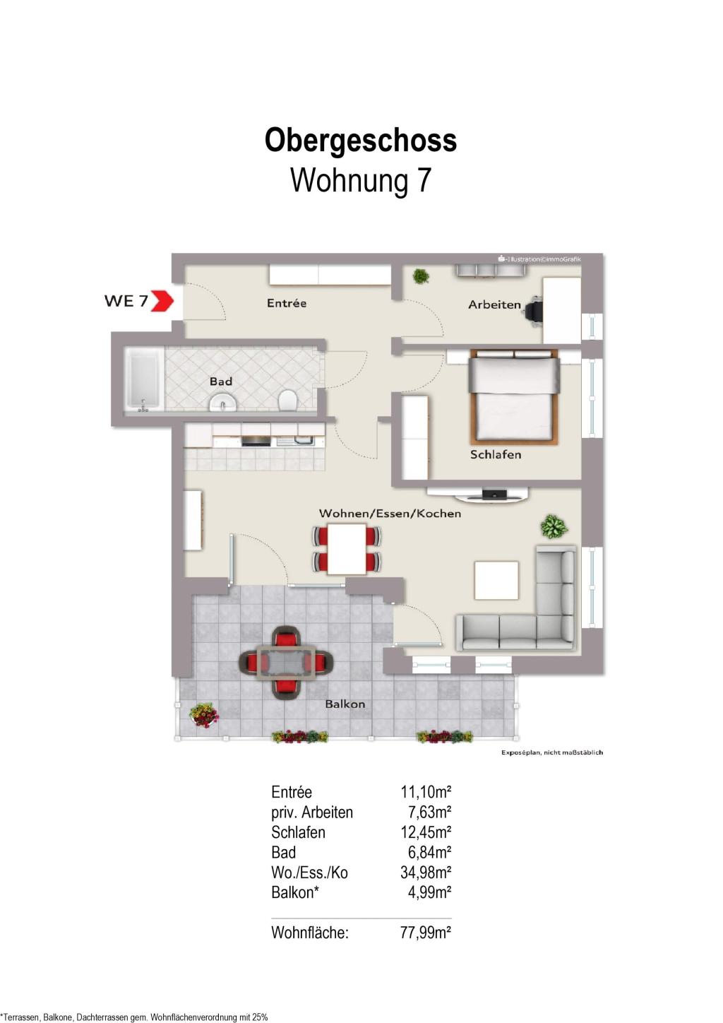 Grundriss Wohnung 7