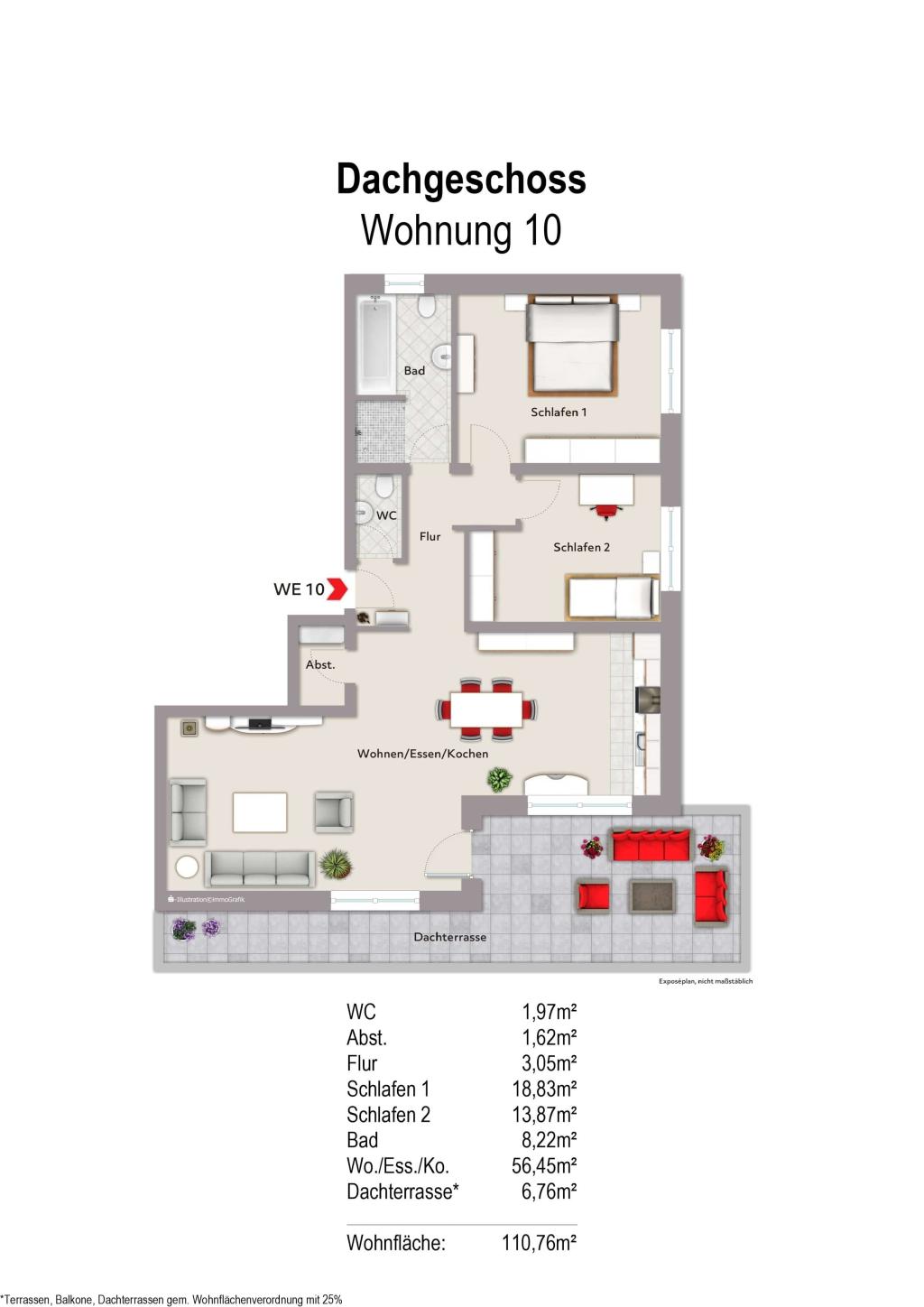 Grundriss Wohnung 10