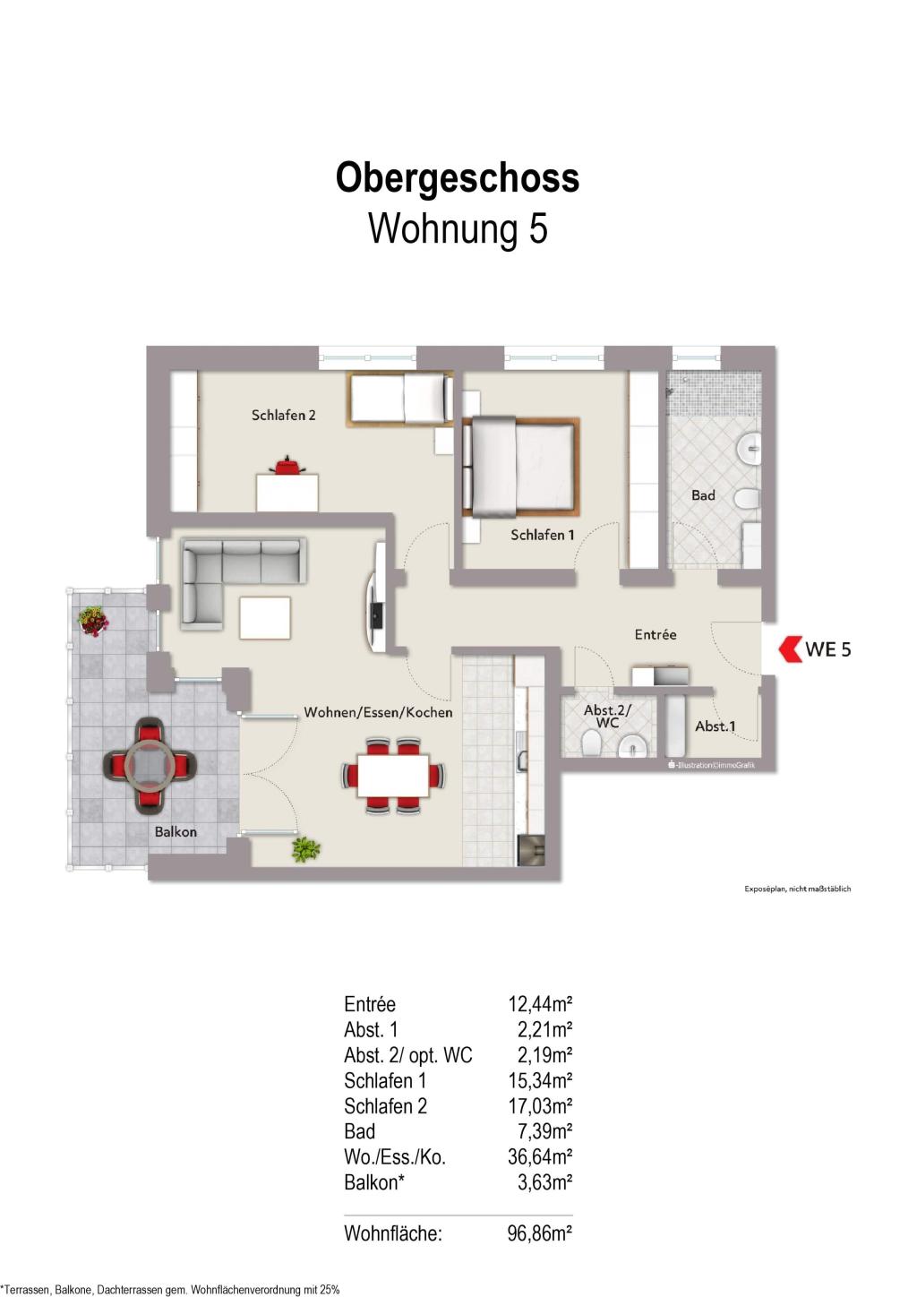 Grundriss Wohnung 5