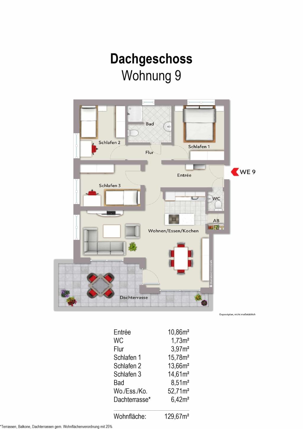 Grundriss Wohnung 9