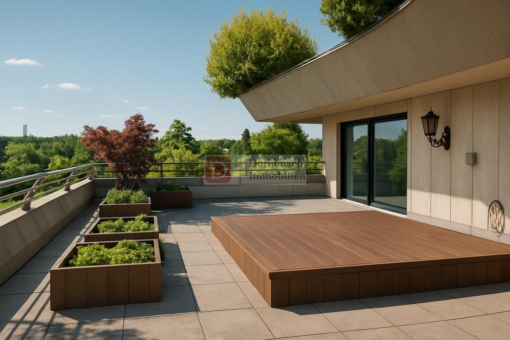 Terrassenansicht - Virtual Staging