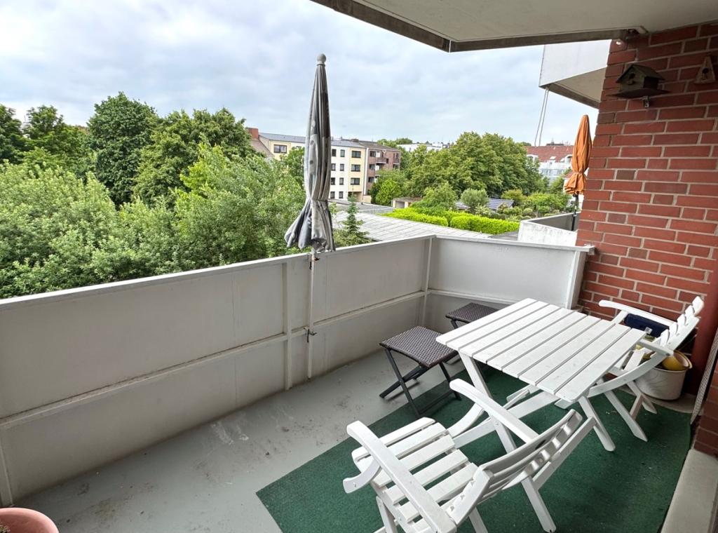 Blick auf die Loggia