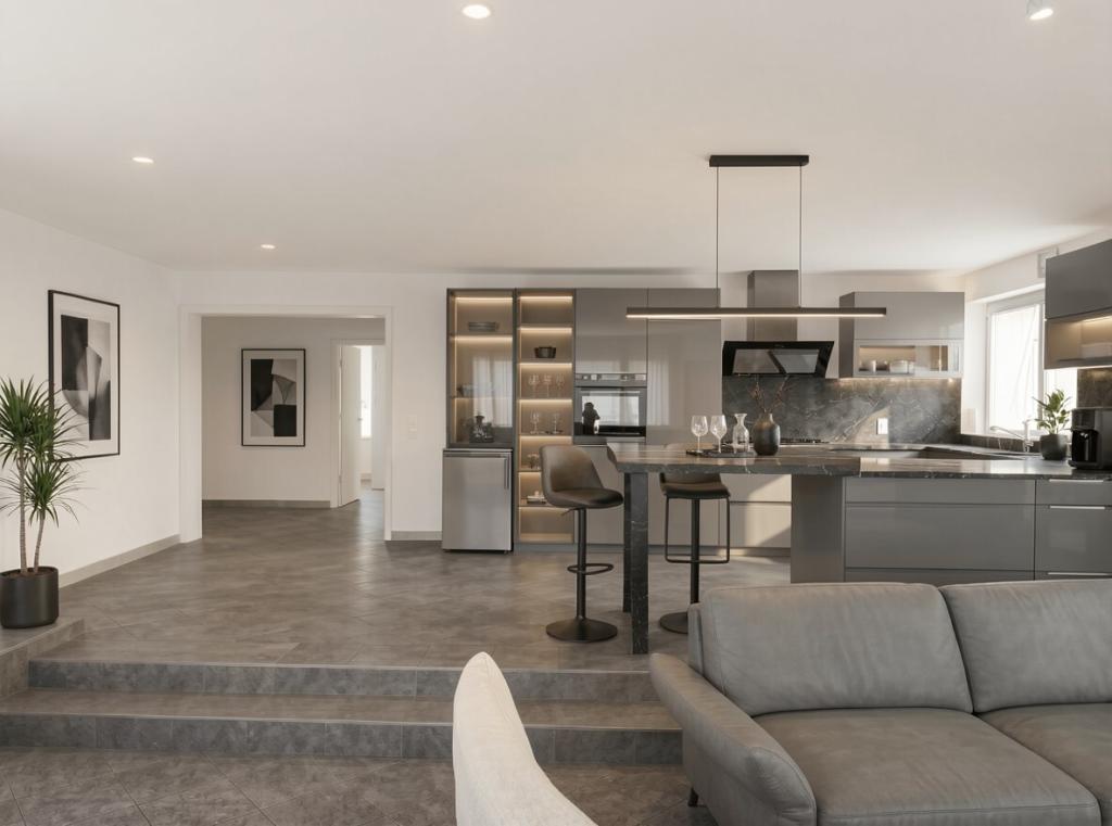 Großzügiges Wohnen auf einer Ebene – 5-Zimmer-Wohnung mit Wintergarten und sonnigem Garten - Foto 1