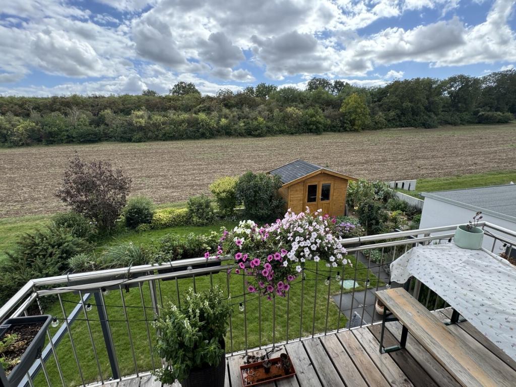 Blick vom Balkon
