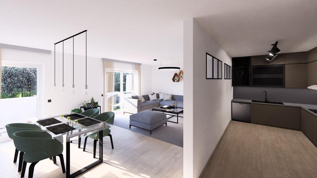 Ansicht Wohnbereich/Küche