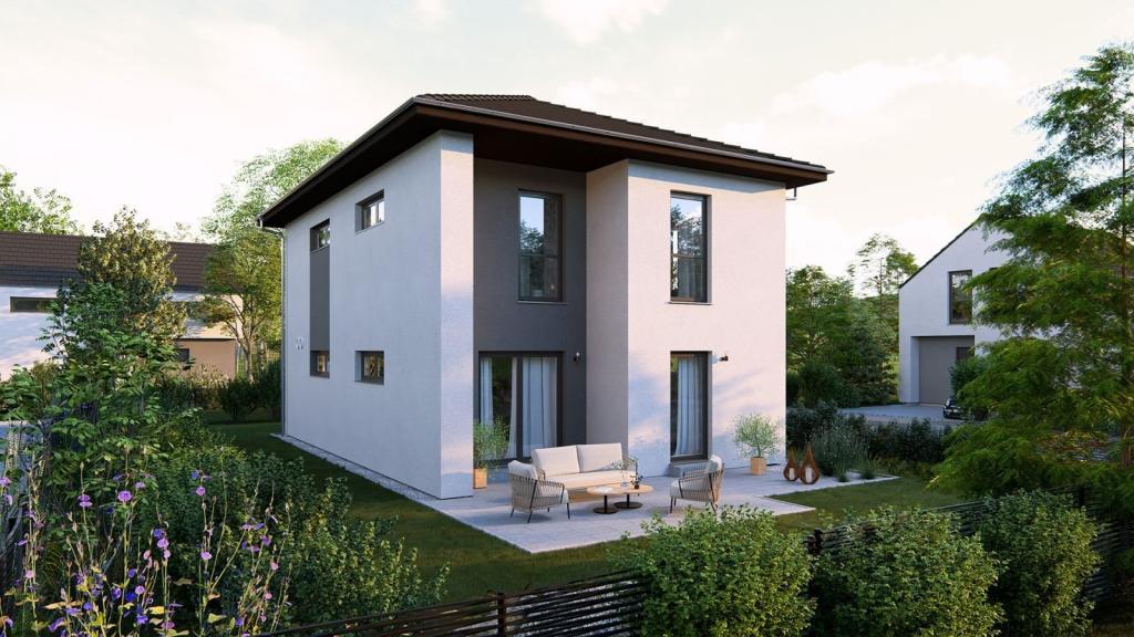 Ansicht Garten Walmdach