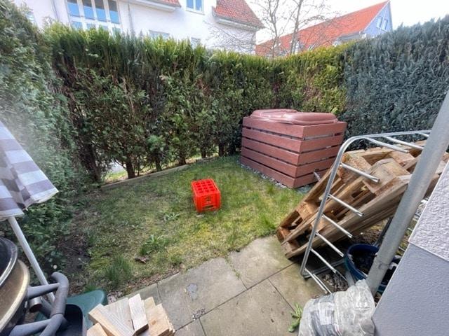 Tarrasse mit Gartenanteil