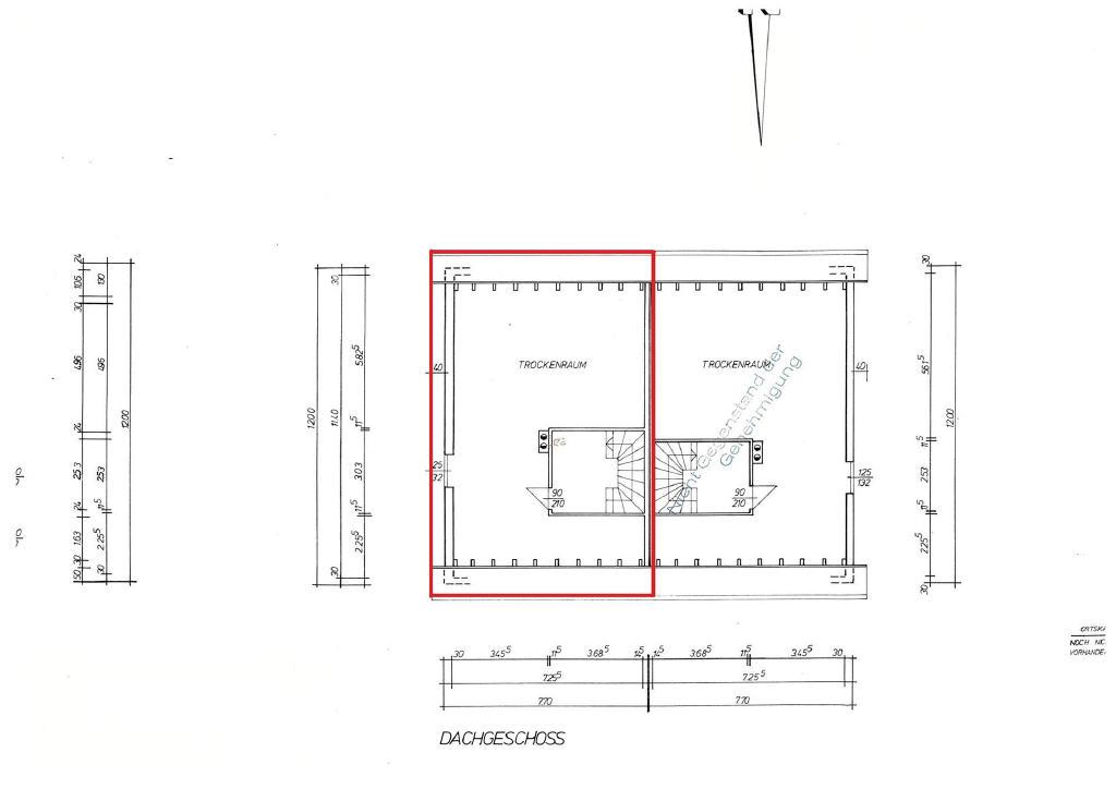 Grundriss Dachgeschoss