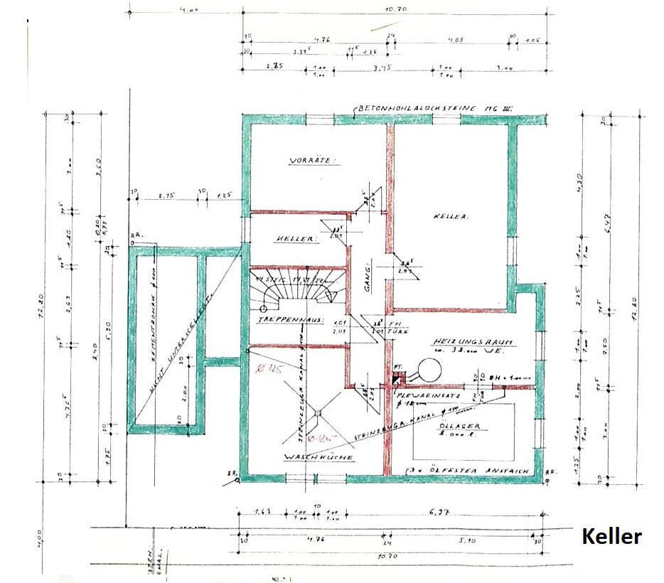 Grundriss Keller