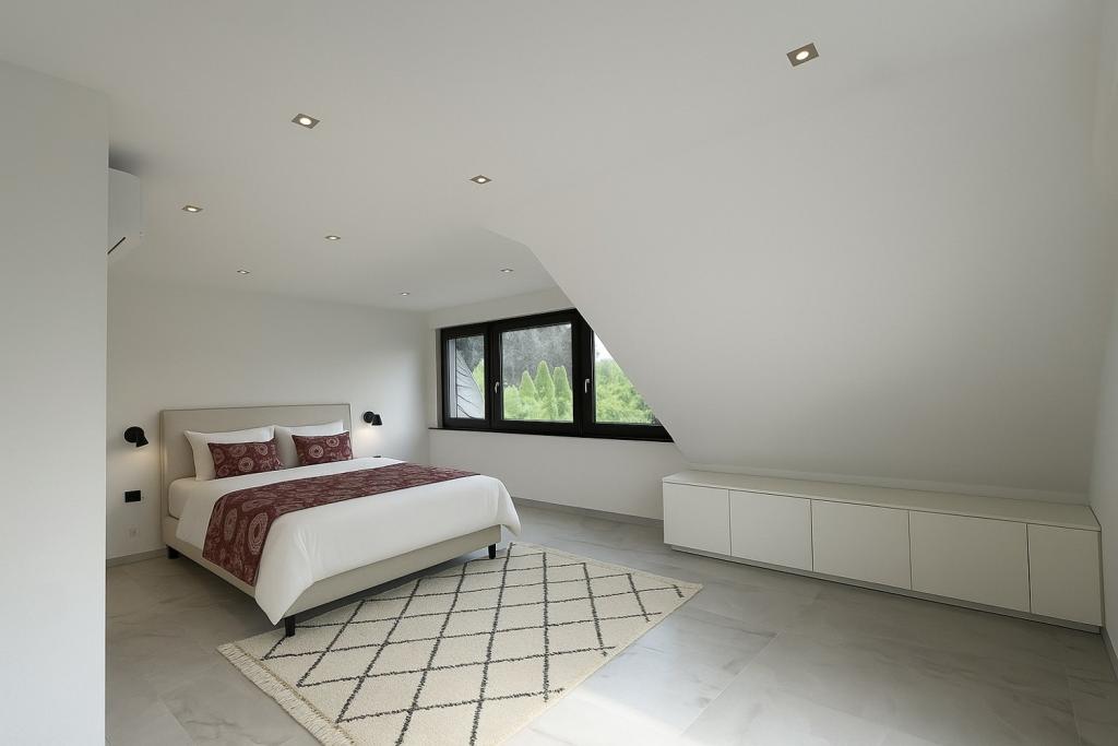 Schlafzimmer 1 Möblierung visualisiert