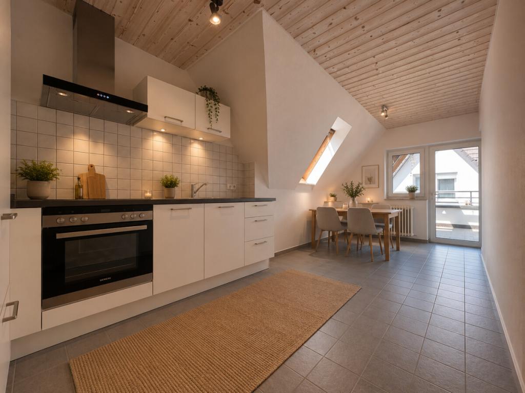 Helle 2,5-Zimmer-DG-Wohnung mit großem Balkon & Homeoffice in der Innenstadt - Foto 4
