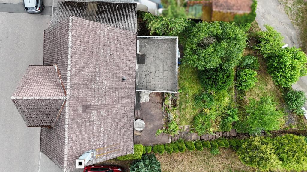 Vogelperspektive auf Grundstück