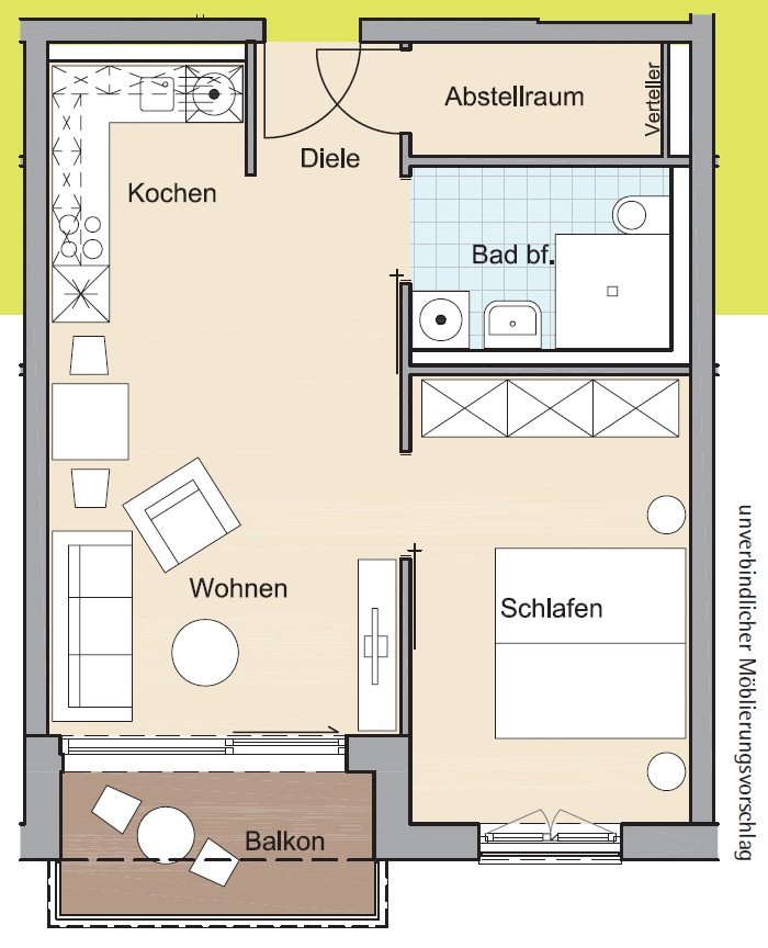 Moderne und gemütliche Wohnung - Betreutes Wohnen in zentraler Lage von Freudenstadt - Foto 1