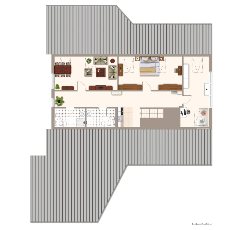 Dachgeschoss 2 Wohnhaus