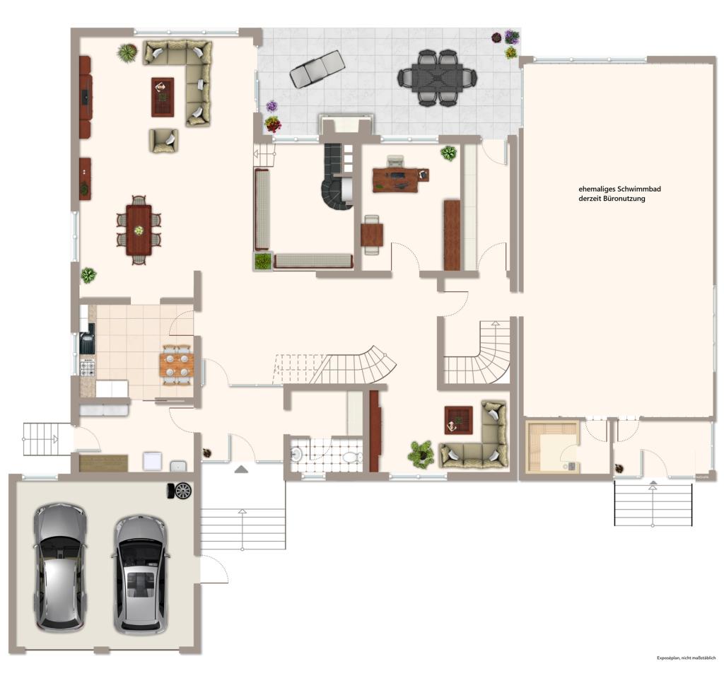 Erdgeschoss Wohnhaus