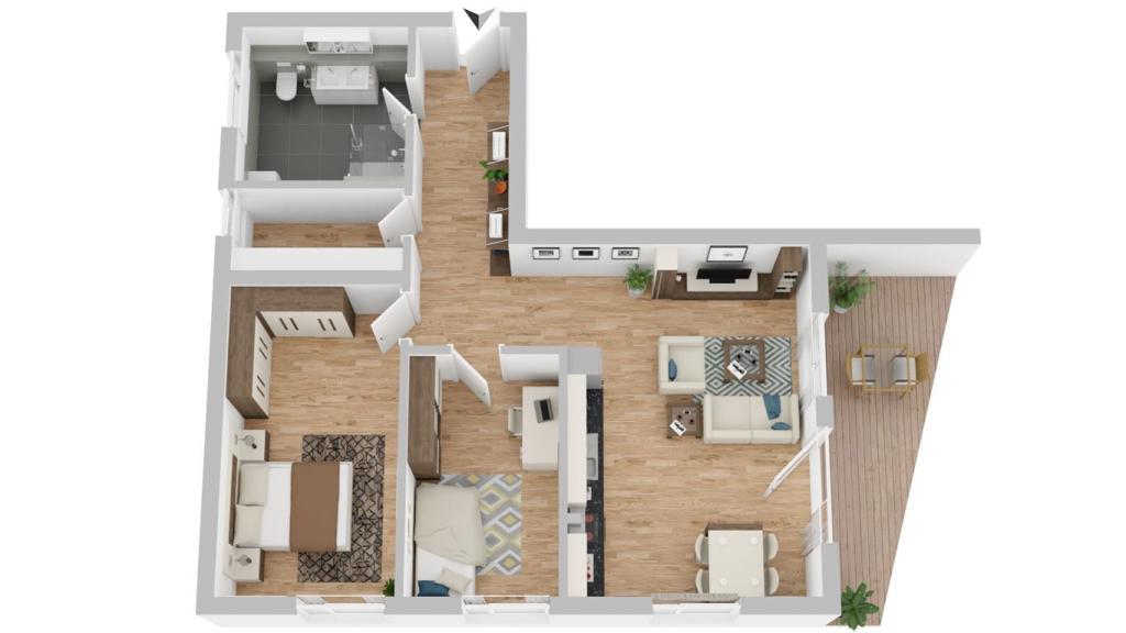 Grundriss Wohnung 1