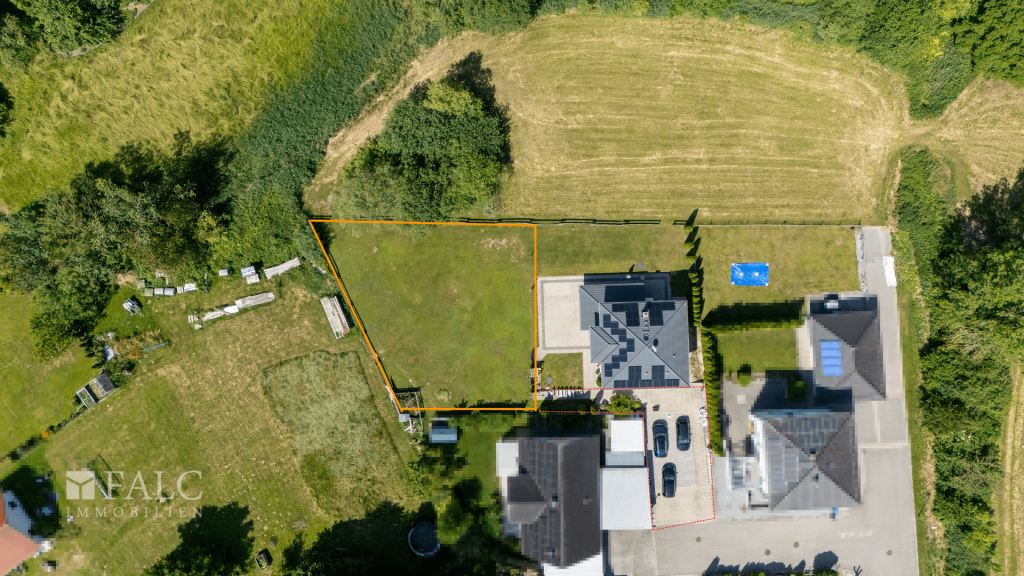Grundstück von Oben