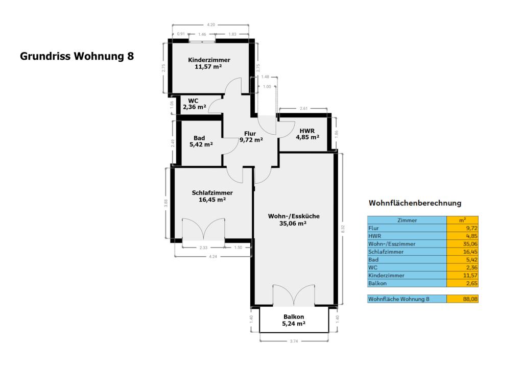 Wohnen in Bestlage: Moderne 3-Zimmer-Wohnung mit Balkon - Foto 4