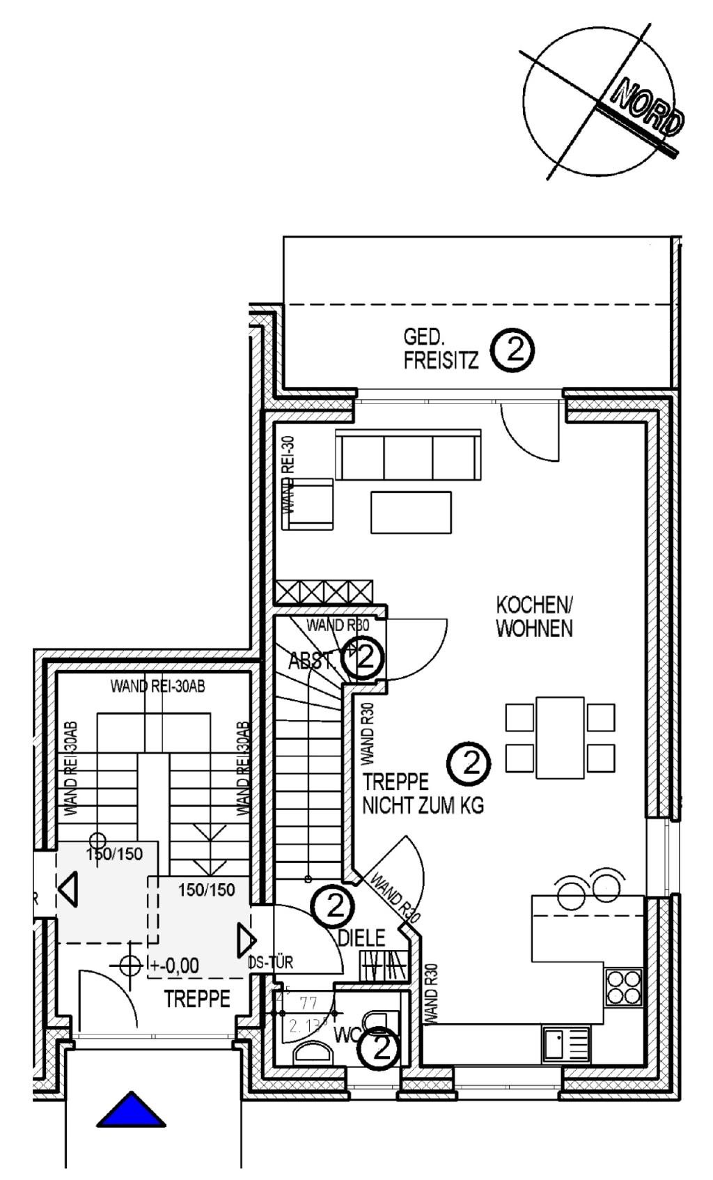 Grundriss Stadthaus EG