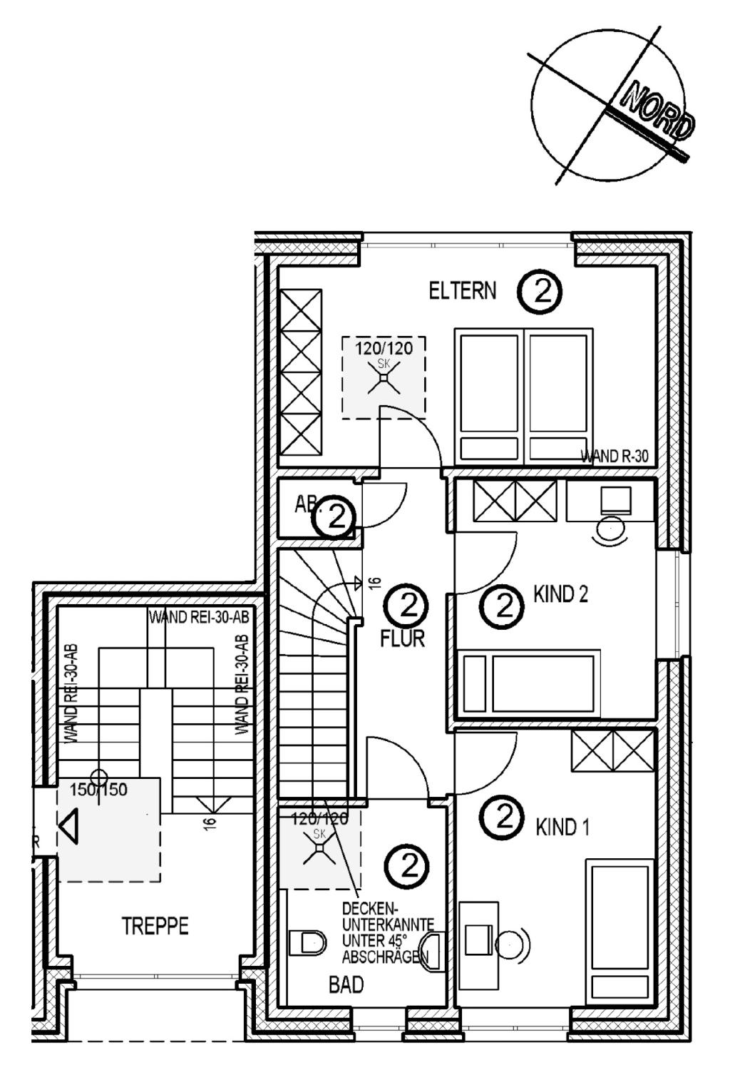 Grundriss Stadthaus OG