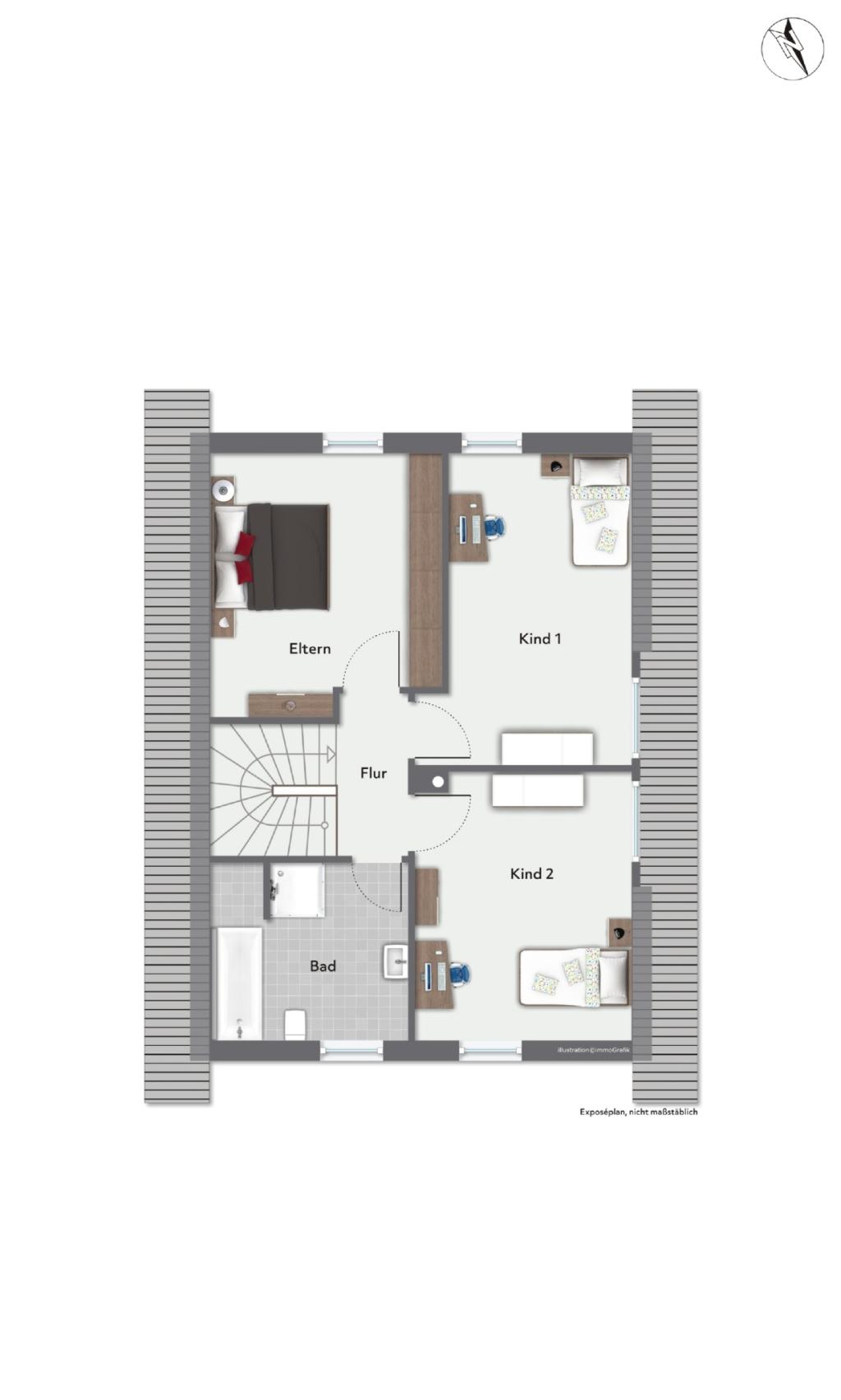 Grundriss Obergeschoss
