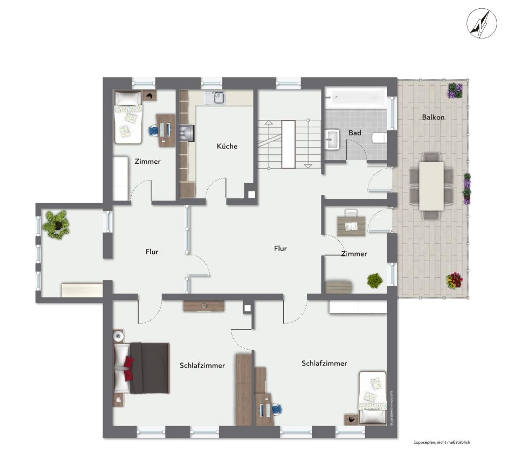 Grundriss Obergeschoss