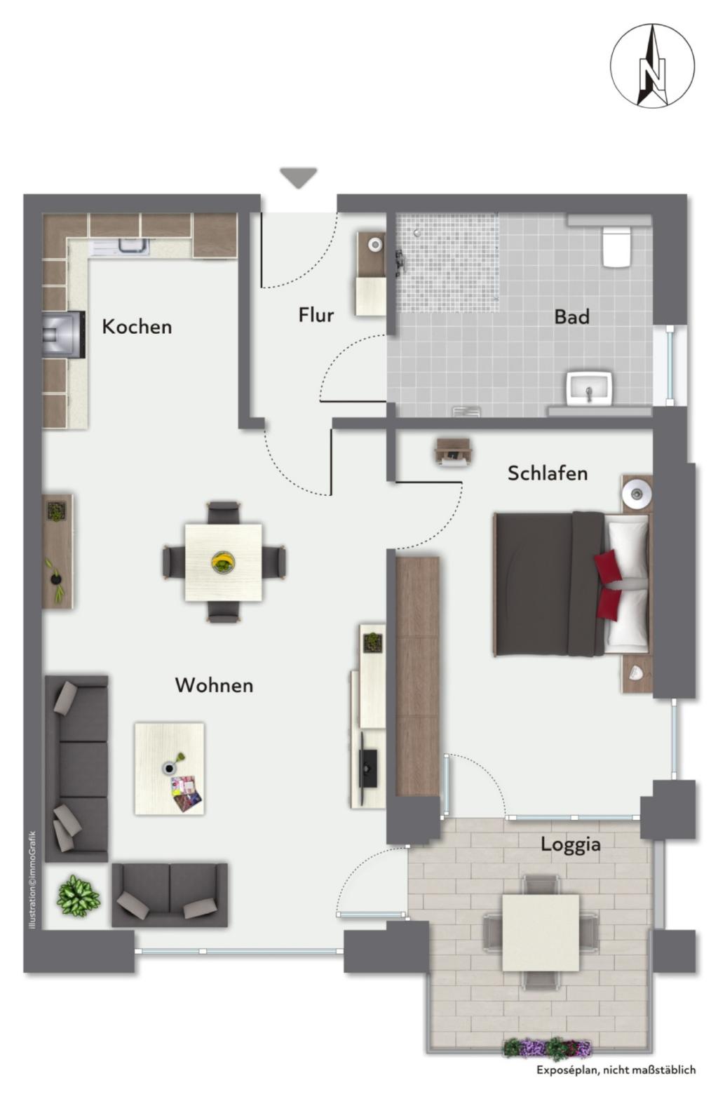 Grundriss Wohnung