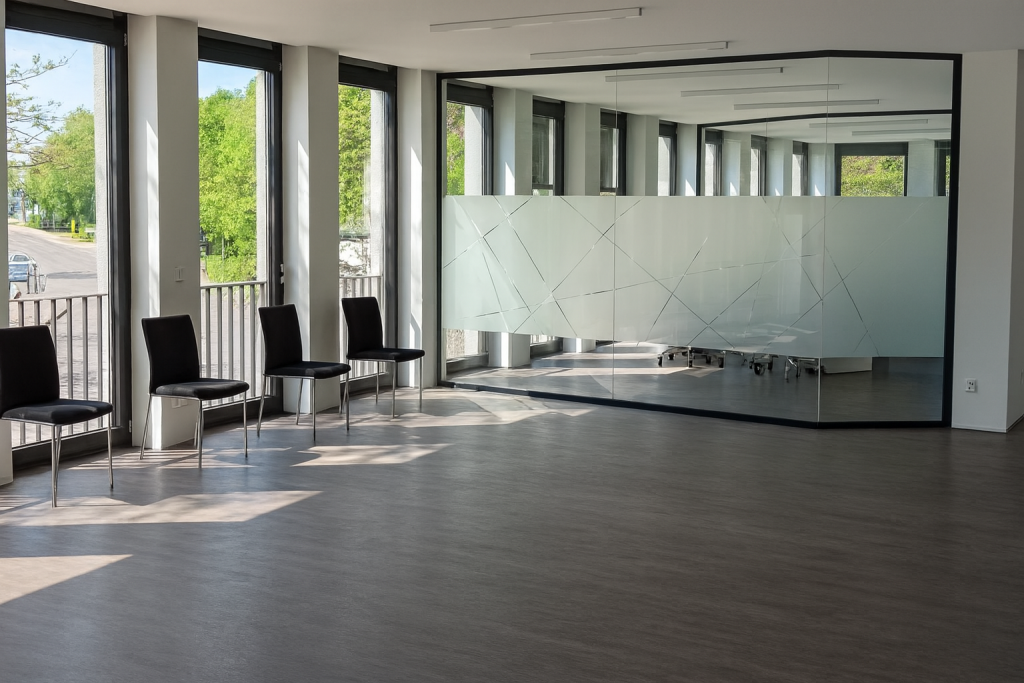 Moderne Bürogestaltung bei Tageslicht