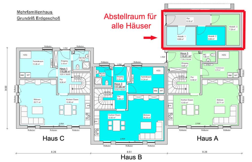 Erdgeschoss-Abstellraum 