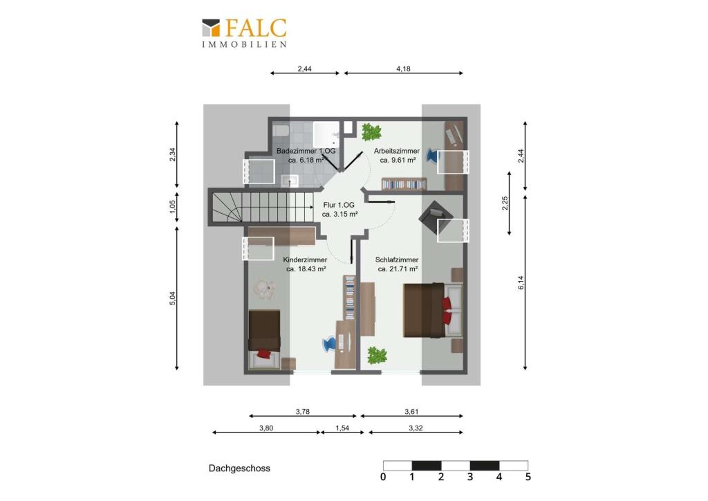 Grundriss Dachgeschoss 