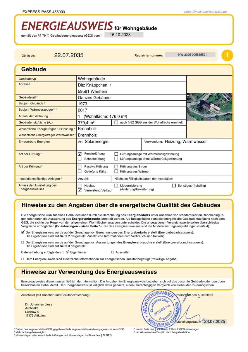 Energieausweis S.1