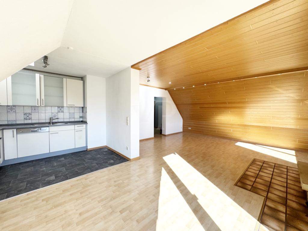 Wohnzimmer mit Küche