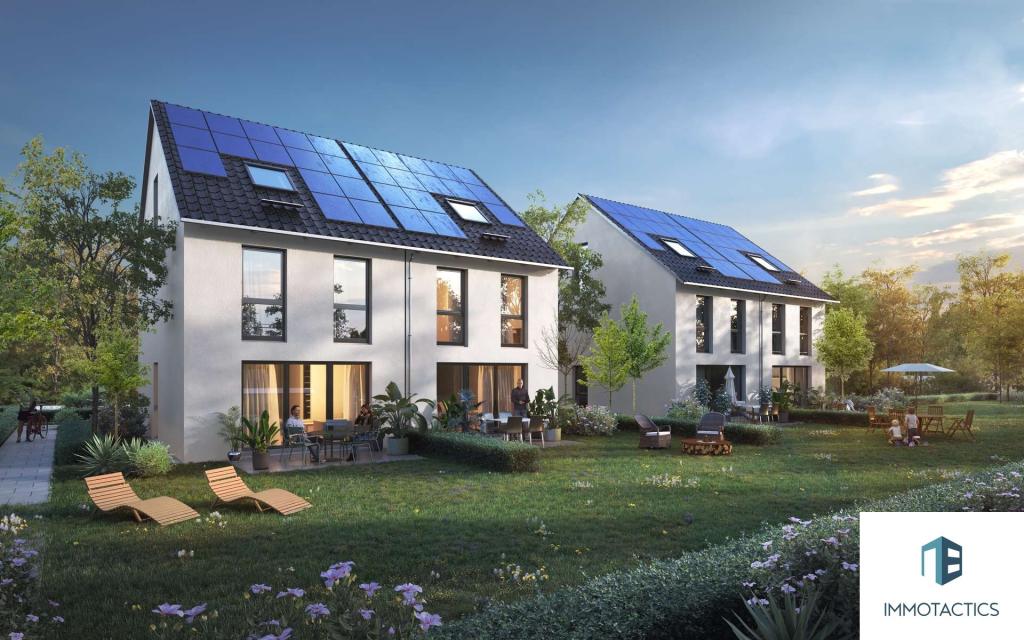 KfW 40 Doppelhaushälfte in Wallertheim mit niedrigen Nebenkosten - sorgenfrei einen Neubau mieten - Photo 1