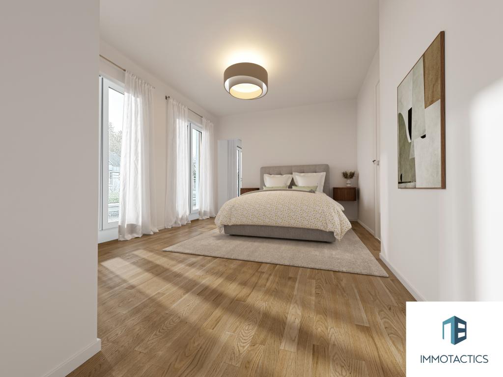 Schlafzimmer OG gestaged