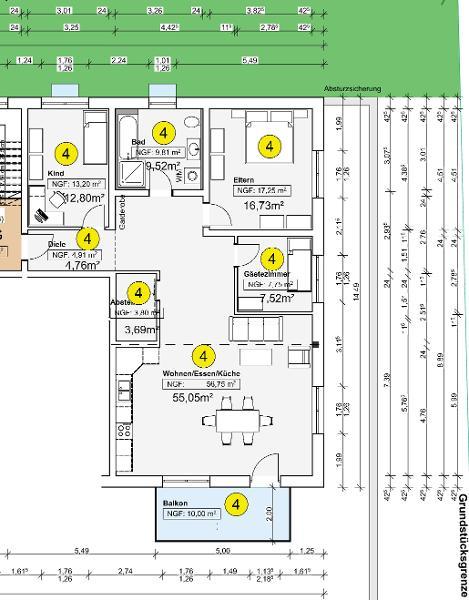 4 Zi. Neubauwohnung (Nr. 4) im EG mit Balkon - Foto 1