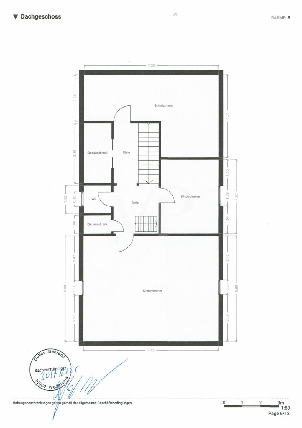 Grundriss DG Haus 6
