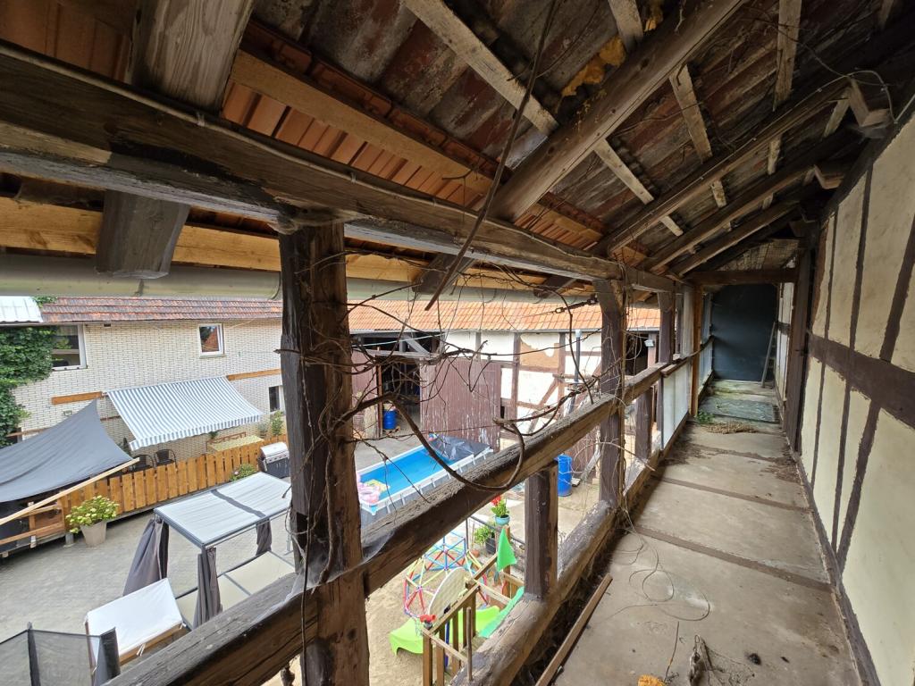 Detail Laubengang Stallung