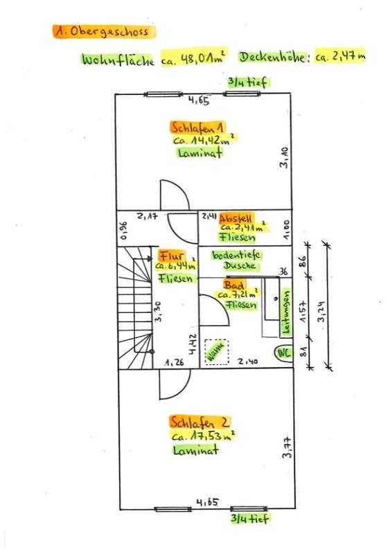 Grundriss 1.Obergeschoss