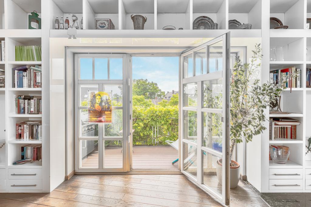 Blick auf den Balkon