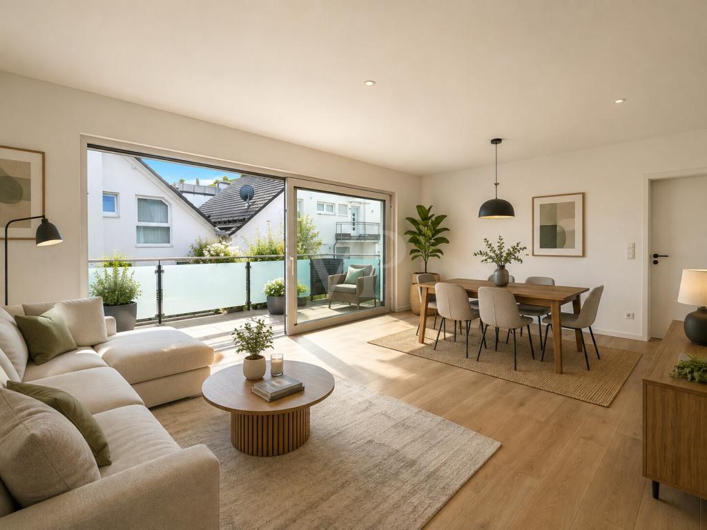 Moderne 3-Zimmer-Wohnung mit Südwest-Balkon am Bürbacher Giersberg - Photo 4