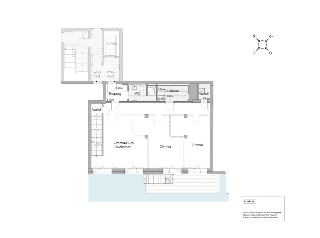 Grundriss Untergeschoss Variante Wohnen