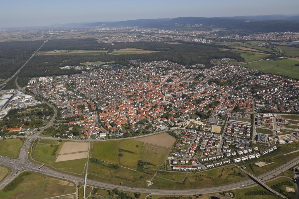 Walldorf von oben