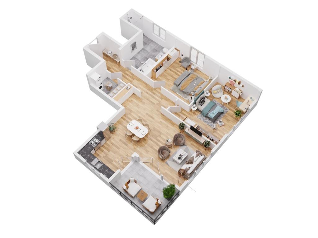 Grundriss Wohnung 1 A