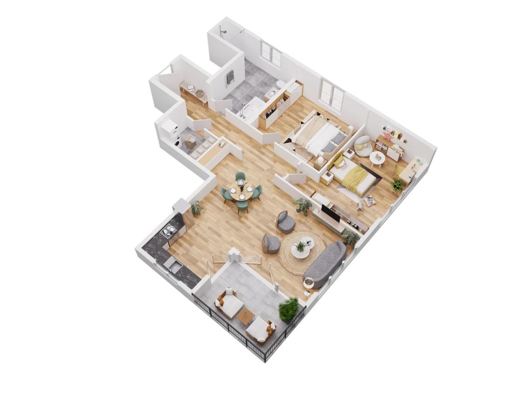 Grundriss Wohnung 4 A