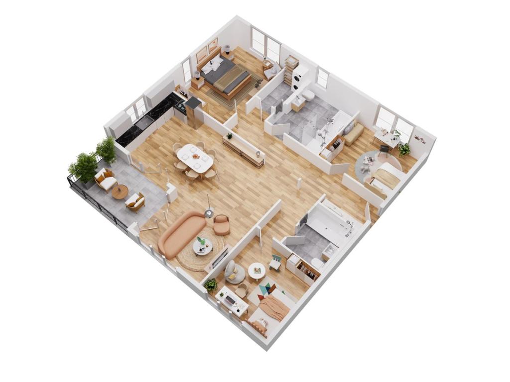 Grundriss Wohnung 9 B