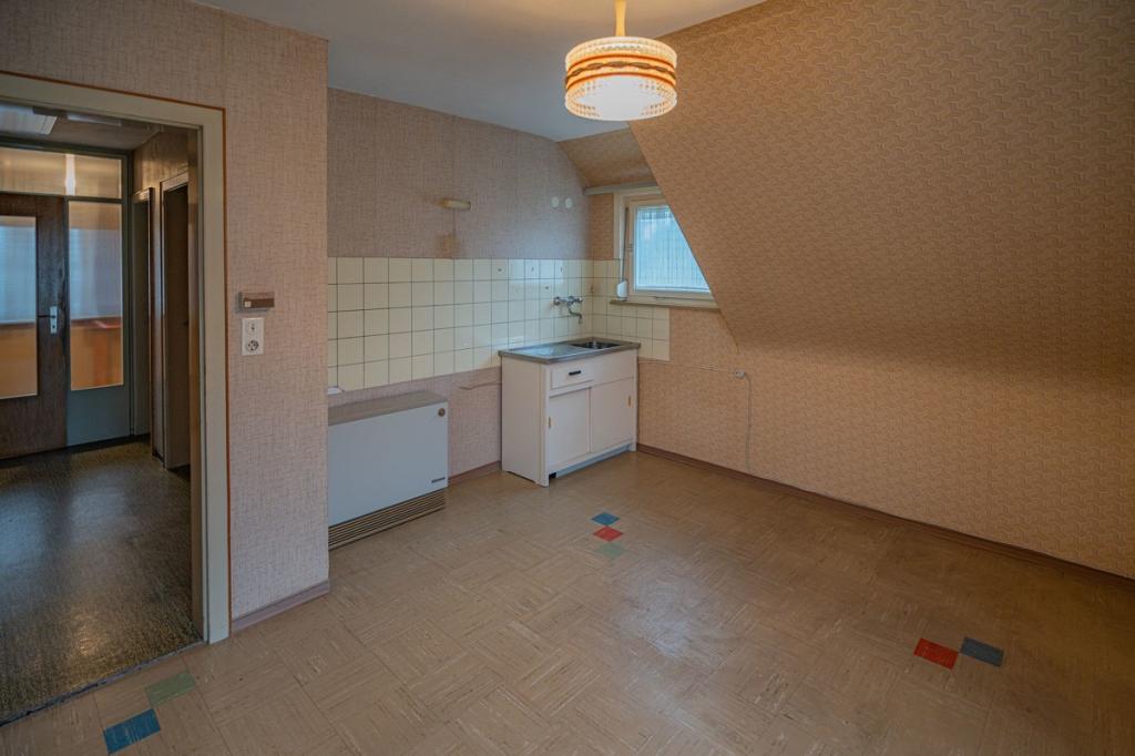 Küche im Dachgeschoss