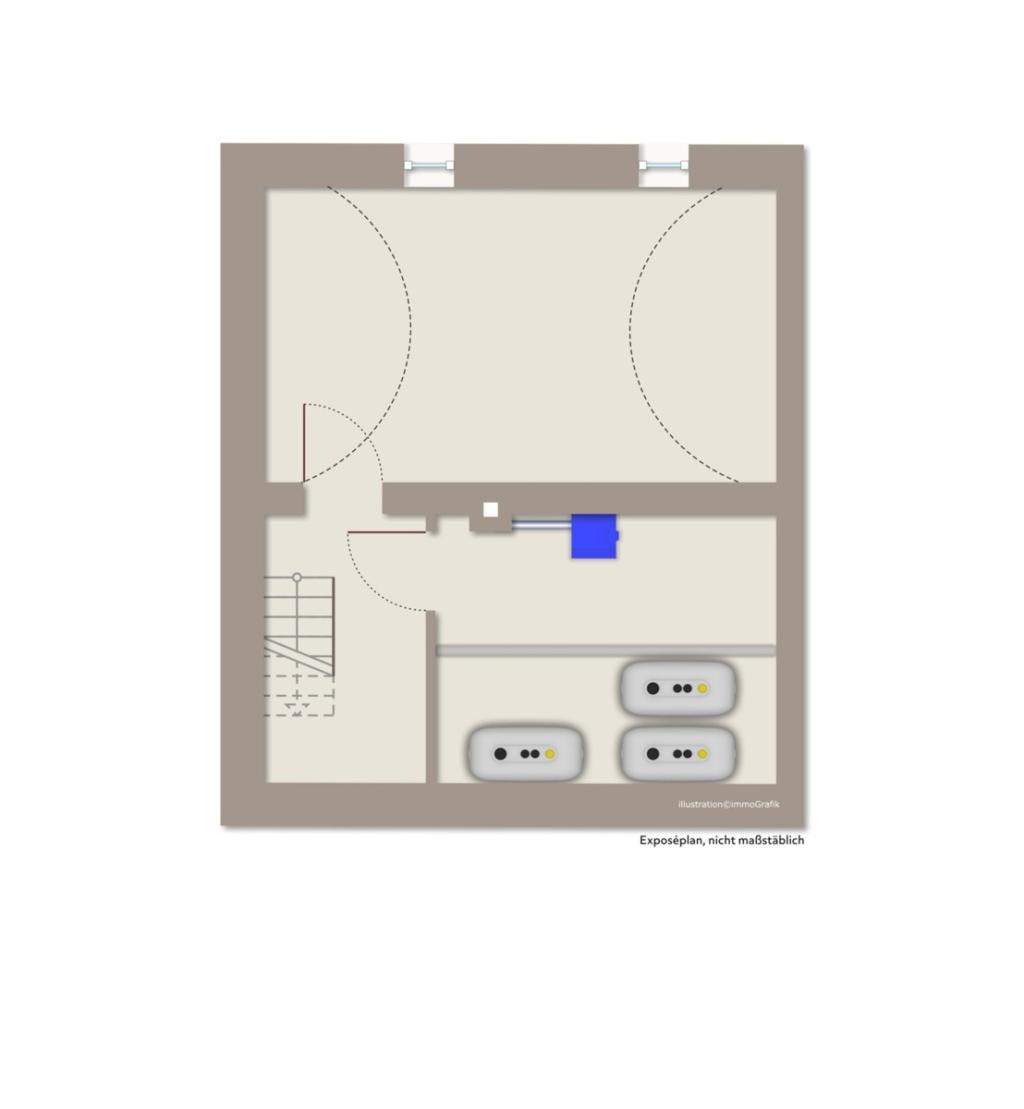 Grundriss Kellergeschoss (visualisiert)