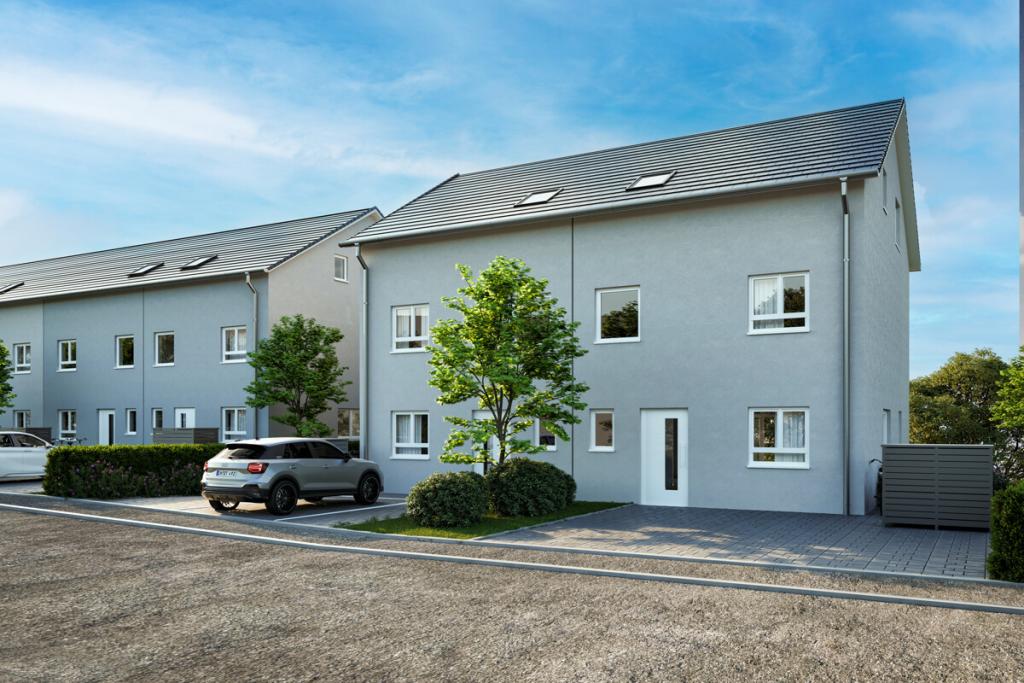 Doppelhäuser Frontansicht